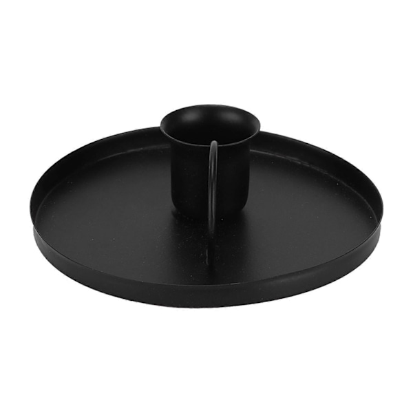 Retro Ljusstake Metall Smidesjärn Ljusstaksställ Ornament Heminredning Svart