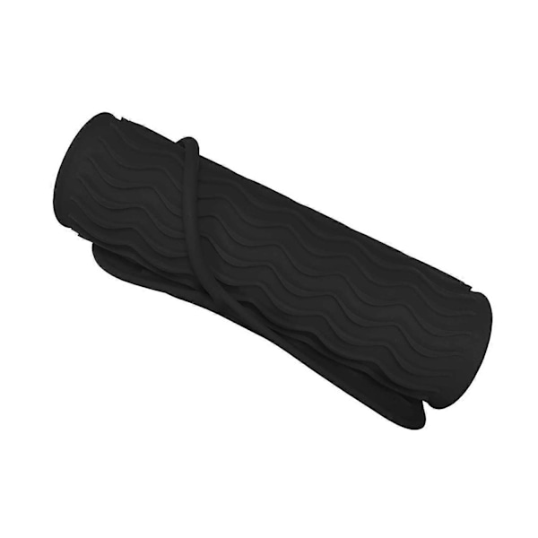 Svart Silikon Varmebestandig Reise Matte, Anti-Varme Pad for Rettetang, Krølltang, Flat