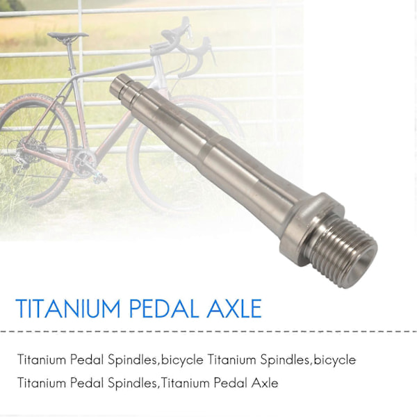 2 stk. cykel titanium pedalaksler passer til Zero X1 X2 & Light Action 78 mm