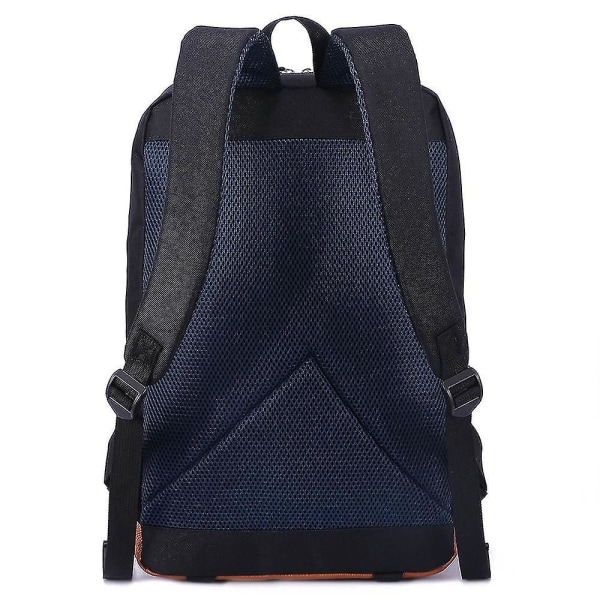 Ryggsäck med stor kapacitet med print skolväska för tonåringar (2-17) Navy blue