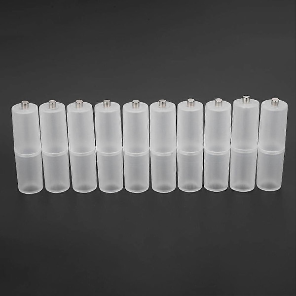 10 stk. AAA til AA Batterikonverter Adapter Holder Etui