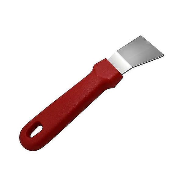 Renseskraber til ovne komfurer induktionskogeplader rustfrit stål multi-køkkenskraber, lige version + bøjet version (2 stk)