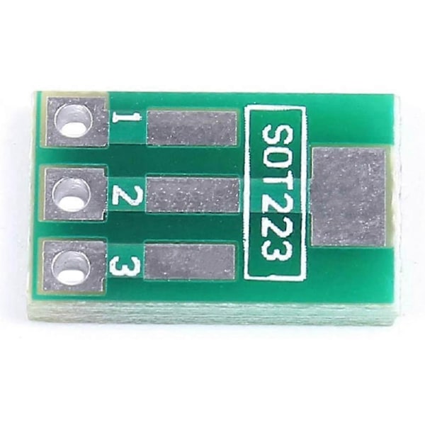 100 kpl SOT89 SOT223 - DIP PCB -siirtokortti Pin-sovitinlevy Kaksipuolinen 1,5 mm 2,3 mm - 2,54 mm