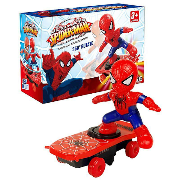 360 Tumler Elektrisk Spiderman Skateboard Leke for Barn
