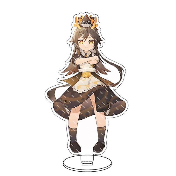 Spel Genshin Impact Figur Xiao Zhongli Klee Qiqi Hutao Venti Akryl Ställ Modell Platt Skrivbordsdekor Tillbehör Väska Fans Gåvor 10