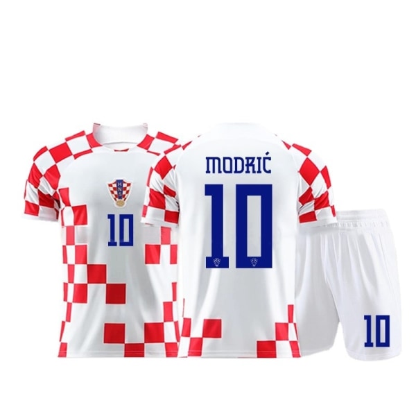 Eurooppalainen jalkapallo Kroatia Samatyylinen paita nro 10 Urheiluvaatteet CTJ-01 S