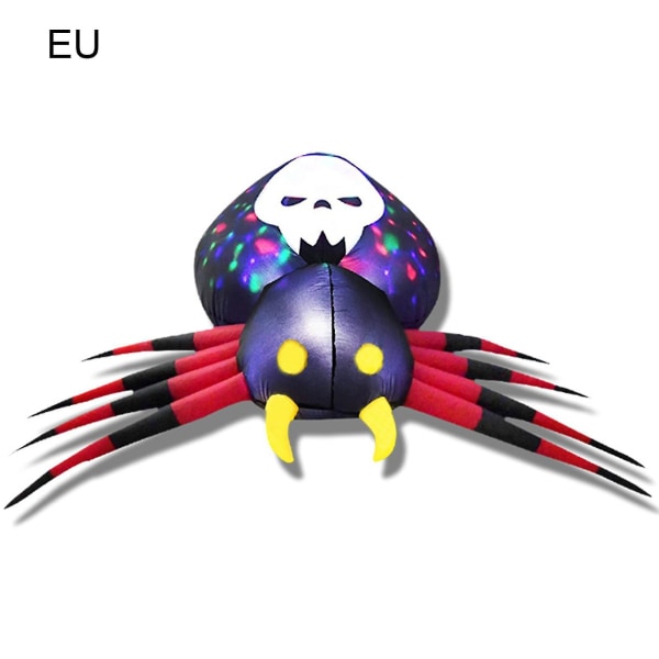 Oppblåsbare dukker med LED-lys, spøkelsesfestivaldekorasjon, edderkopp, 1,6 meter, kreative Halloween-dekorasjoner UK