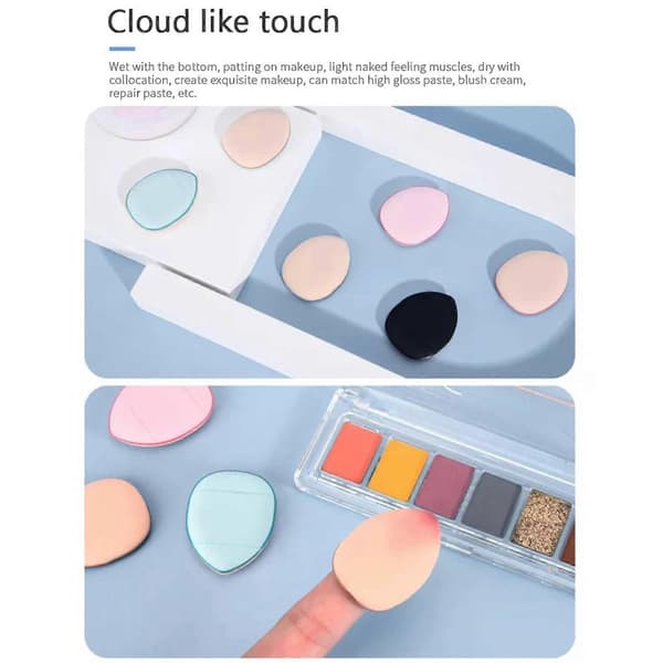 Mini Makeupsvamp 30*40mm Dobbelt Anvendelse Våd Og Tør Foundation Puff complexion