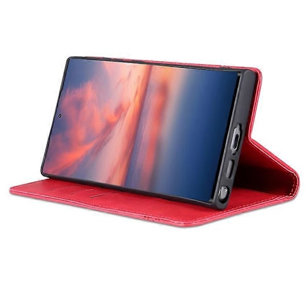 AZNS Kompatibel med Samsung Galaxy S24 Ultra Deksel Magnetisk Suge Lær Telefondeksel med Lommebokstativ Pink
