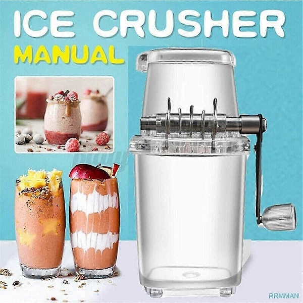 Manuell ishackare roterande ishackare cocktailmaskin iskub krossad smoothies ishackare maskin