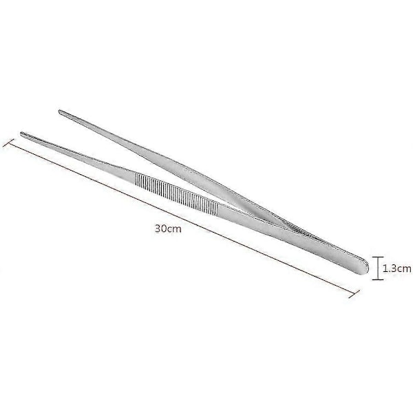 Kjøkkentang, Grilltang, Matlagingstang, Pinsett Rustfritt Stål Rett (30 cm)