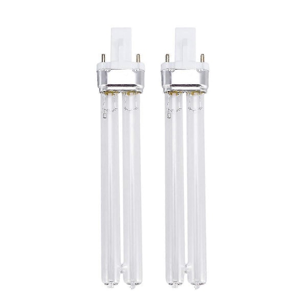 2 stk. 11w Ultraviolet UV Desinfektionslamper UV Steriliseringspærer til Sterilisator Akvarium (g23 Lampefod)