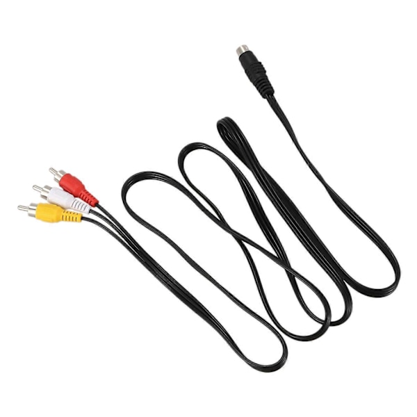 1,5M 4,9ft 3 RCA Hann til 4-pin S-Video Hann TV PC Konverteringskabel