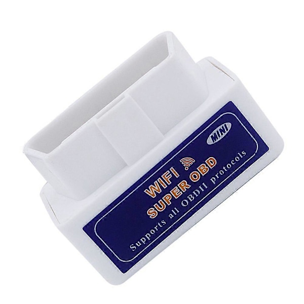 Mini Auto Code Reader Bluetooth-kompatibel PIC18F25K80 Dobbelt PCB Bilscanner OBD2 -327 1.5 BT/WIFI, Hvid