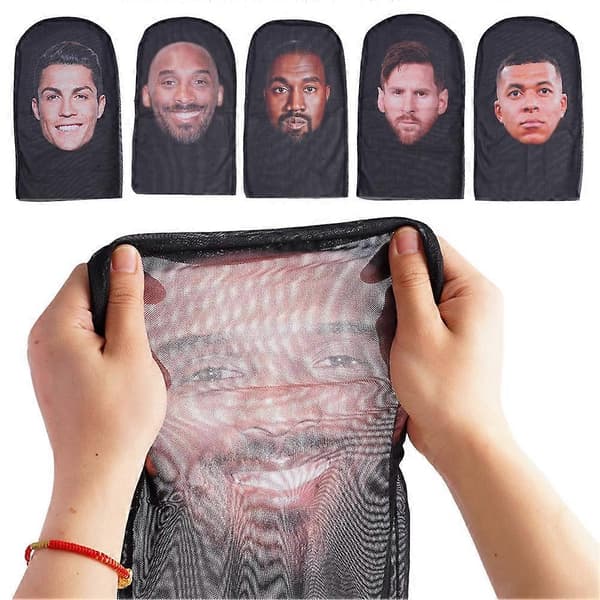 Ansigtspræstations-prank fuld ansigts 3D-maske, elefanthue Kanye/1pc