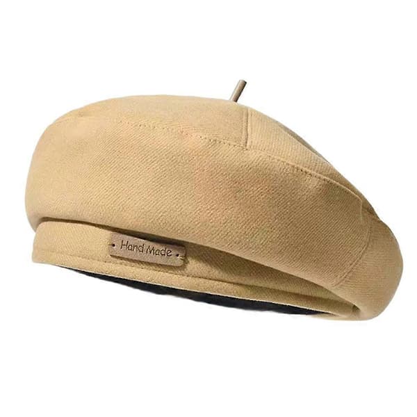 Basker Dame Efterår/Vinter Japansk Retro Alsidig Hat O0I0 Khaki