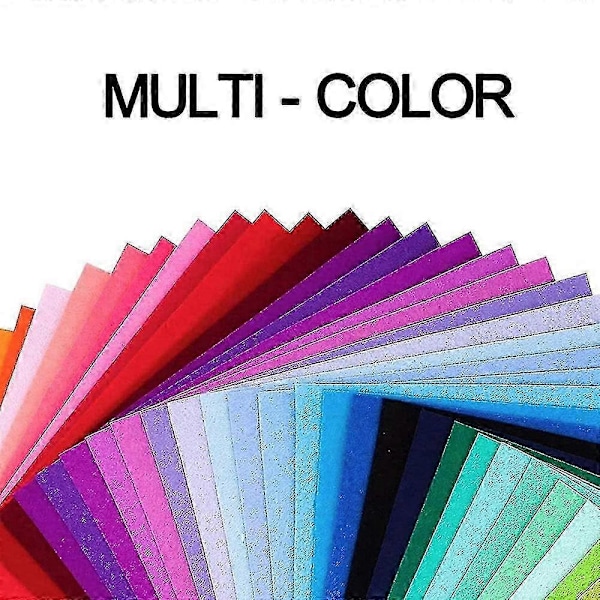 40 st Filt Tygbitar DIY Hantverk Filt Hantverk Blandade Färger Textil Luddiga Tyger Passar För Scrapbooks Sömnad
