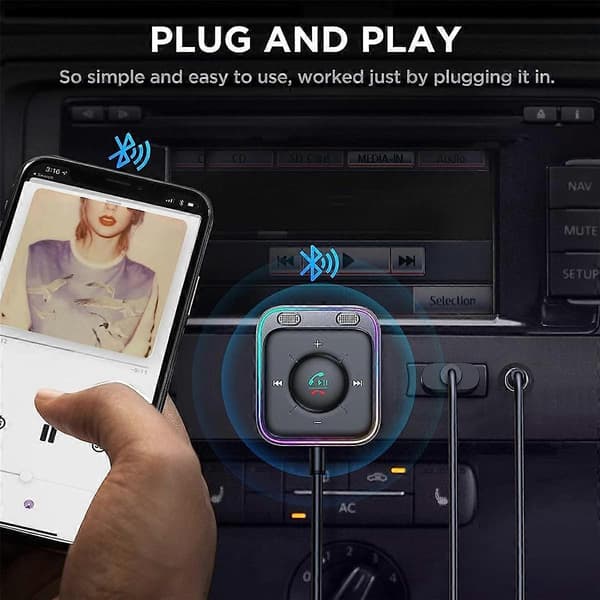 Auton Bluetooth-vastaanotin MP3-soitin Autoadapteri Yleiskäyttöiset autotarvikkeet