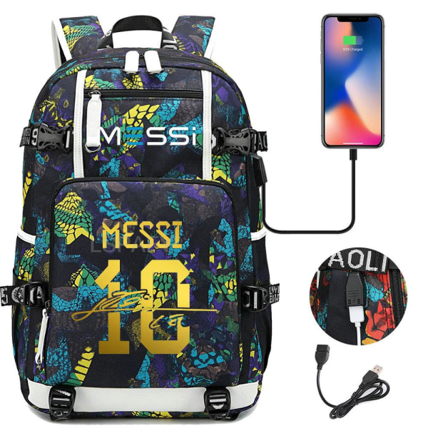 18\" Messi Reppu Musta Vedenpitävä 4