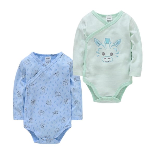 Beibei pyjama puhdasta puuvillaa pehmeä 0-12m baby pyjama 2/3/4 kpl Gray 6-9M