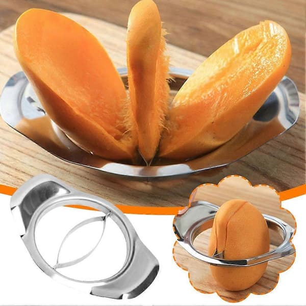Multifunksjonell Mango Skreller i Rustfritt Stål Mango Splitter Grønnsaksverktøy