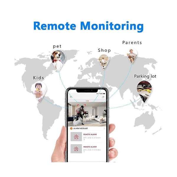 USB Trådlös Kamera Fjärrövervakning Mörkerseende Cam DV Mini Videokamera Övervakning Utomhus Wifi