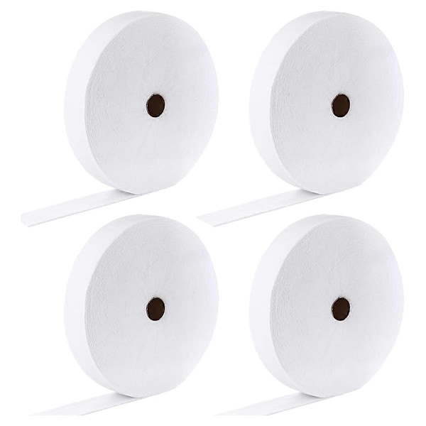 4 Rullar JellyRoll Vaddremsor 5,7 cm Totalt 183 Meter Bomullsblandning Vadd på Rulle, Flexibel