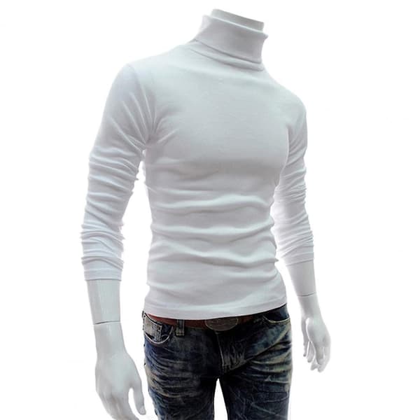 Toppar Tröjor Stickad Pullover Långärmad Polotröja Herr Pullover Mjuk Stretchig Stickad Tröja För Höst Vinter Stickade Tröjor Dark Gray XL