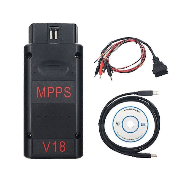 MPPS V18 OBD2 Diagnoseverktøy MAIN + TRICORE + MULTIBOOT V18.12.3.8 med Breakout Tricore-kabel