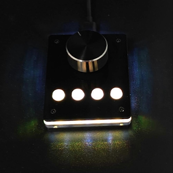 Multimedia Programmerbart Tastatur USB-knapp Egendefinert Tastatur Mini Makrotastatur Volumkontroller (Sm