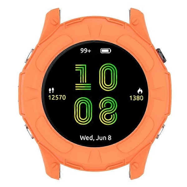 Kompatibel För Garmin Forerunner 255 Mjukt TPU Klockskydd Utskuren Design Anti-Repor Skyddande Ram Orange