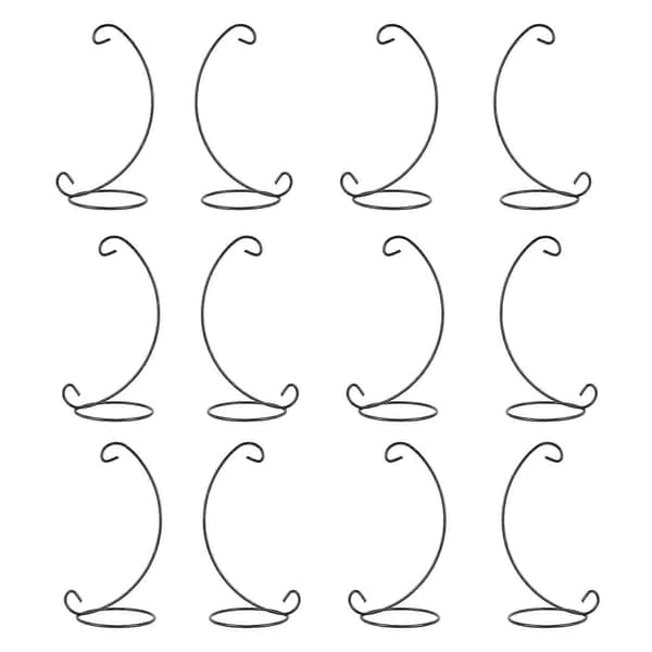 12-pack Prydnadsställ, 23 cm Hög Hängare för Hängande Glob, Luftväxter, Terrarium