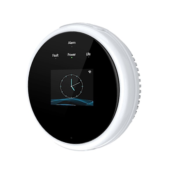 Wifi Gasläckagedetektor och brandvarnare LCD-skärm Väggmonterad APP-kontroll Smart Wi-Fi Naturgas/