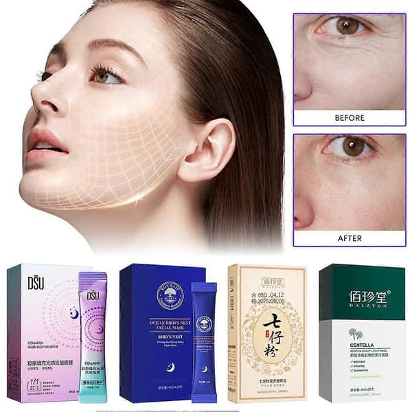 Kosteuttava yönaamio 4ml*20kpl rauhoittava kasvohoito bule 20pcs