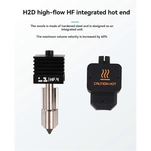 High Flow Hotend til H2D Samling Hotend Kit 0.4mm