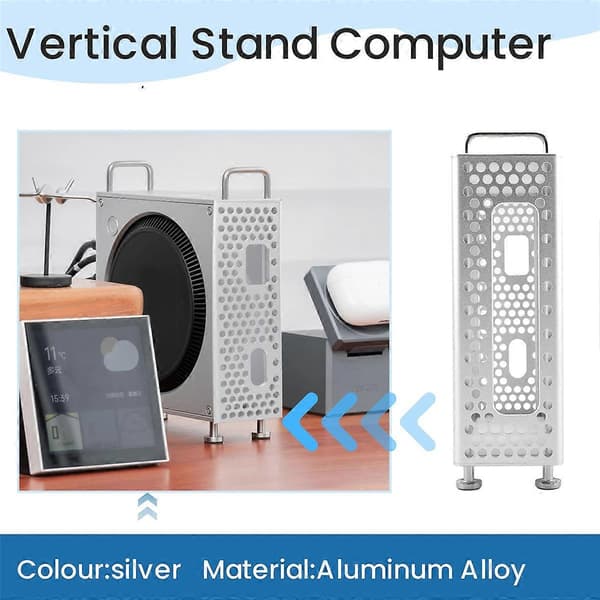 Vertikalt Ställ för Mac Mini M4/M4 Pro Datorfodral Skyddande Hölje Datortillbehör för Mac Mi