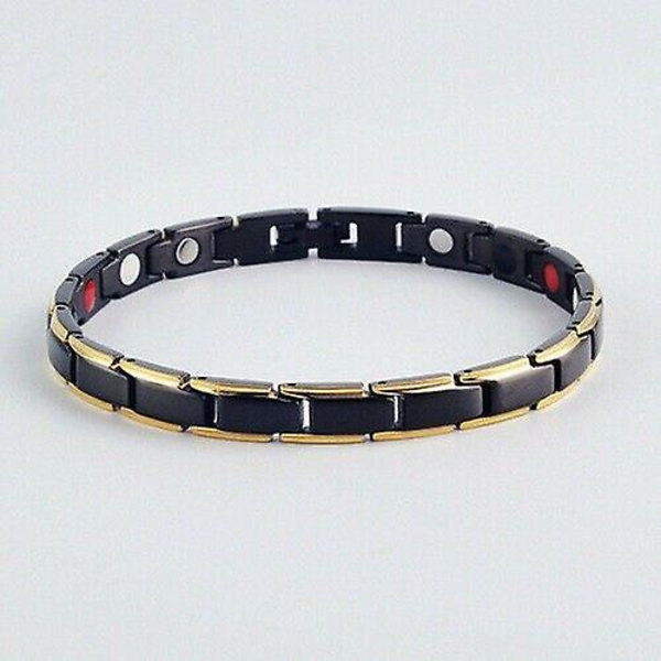 Slankearmbånd Lymfedrænage Magnetisk Terapeutisk Black with Gold