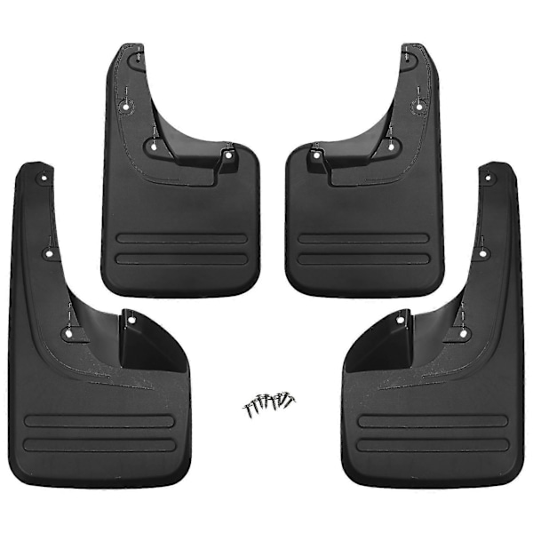 4x Etu- ja Takamutakaivut - Lokasuojat Toyota Hilux Vigo 2005 - 2014 Muovi Suora Kiinnitys Ulko-osat