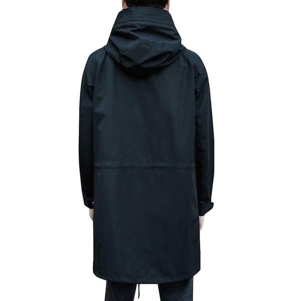 Herre Hette Solid Farge Trenchcoat Jakke 3XL