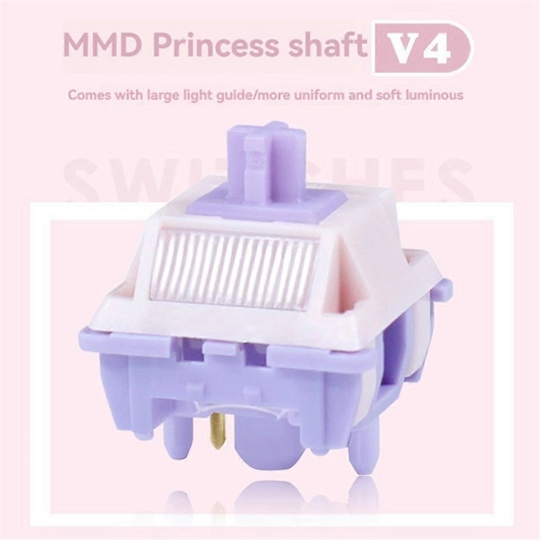 70 st MMD Princess V4 Switch för DIY Mekaniskt Tangentbord 53g