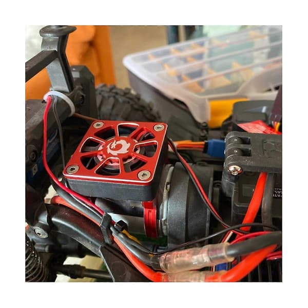 Kylfläktskydd i aluminiumlegering 30X30mm för RC Motor ESC Elektrisk Reglerande Fläktskydd