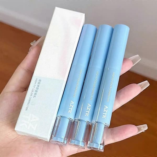 Concealerpenn, 3 farger flytende concealer med svamphode 1