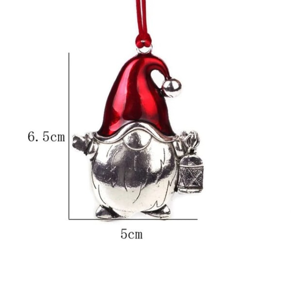 Julepynt Anheng Hengende Metall Ornamenter Julenissen Snøfnugg Juletre Snømann Dyr Krans Juleutstyr style 11