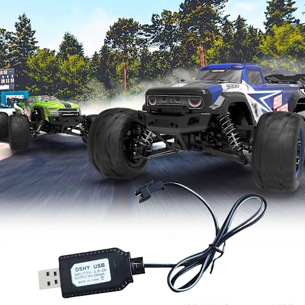 6.0V SM2P USB-laddningskabel Kompatibel för 6V NiCd NiMH-batterier Fjärrstyrd bil och enheter SM2P-kontakter USB-gränssnitt