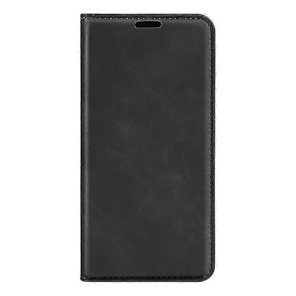 Kompatibel til HMD Skyline Etui Skin-Touch Læder Wallet Telefon Cover Black