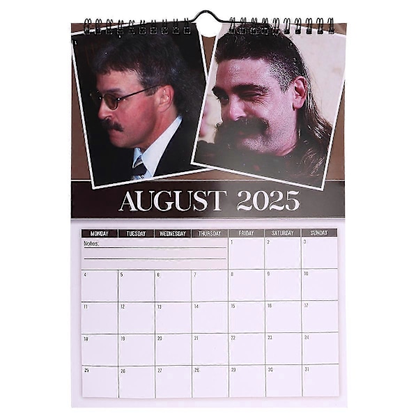 2025 Väggkalender Månadsvis Världens Bästa Mullets Hängande Kalender