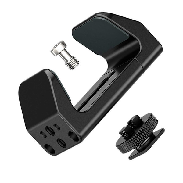 Universaali Power Bank -kiinnike kylmäkenkäkiinnityksellä 53–72 mm:n virtalähteelle DSLR-kameran kennolle