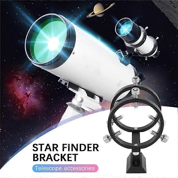 Justerbart Pejle Finderscope Beslag 6-Punkts Guidescope Ringe Montering Astronomisk Teleskop, 65mm (3