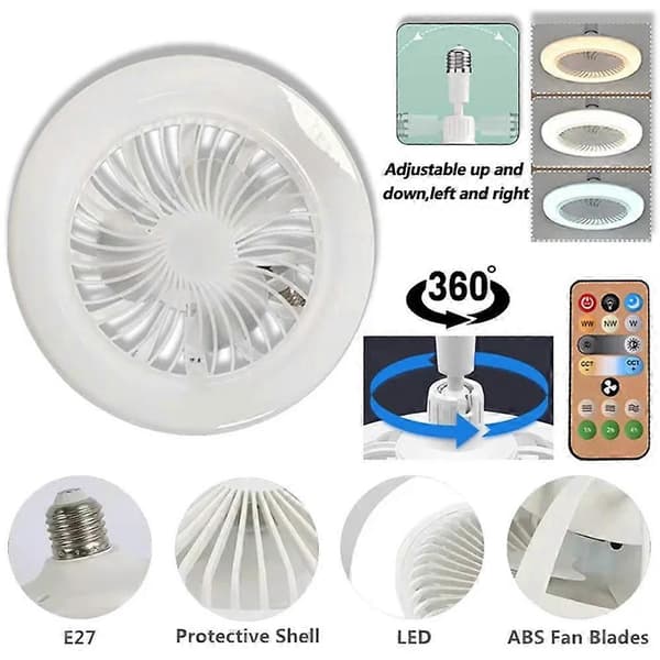 Aromaterapi Fläktlampa E27 Sockel Steglös Dimning Viloläge