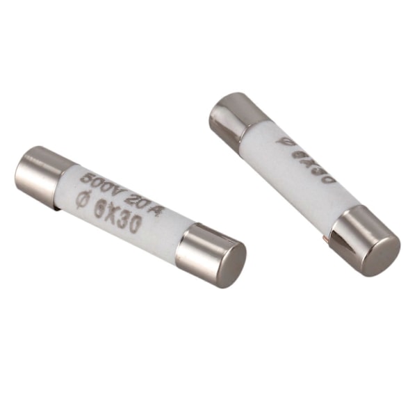 10 Stk. 6mmx30mm 20A Hurtig-Blow Keramisk Sikringslink 500V